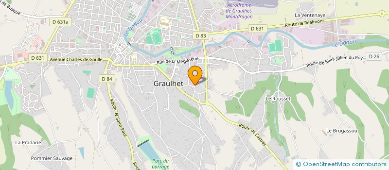 localisation de l'entreprise APS IMMO  GRAULHET