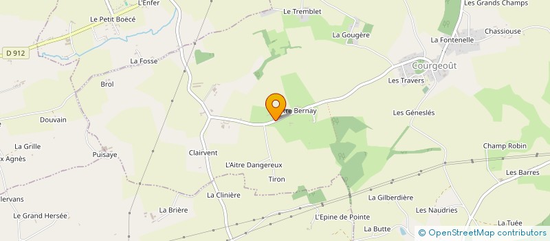 localisation de l'entreprise APS IMMOBILIER à COURGEOUT
