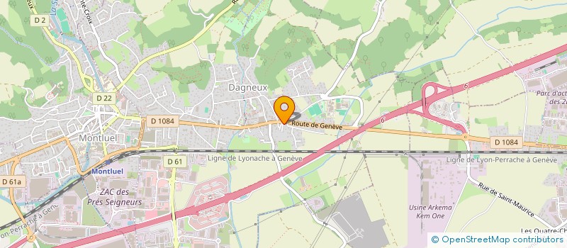 localisation de l'entreprise APS INVEST  DAGNEUX