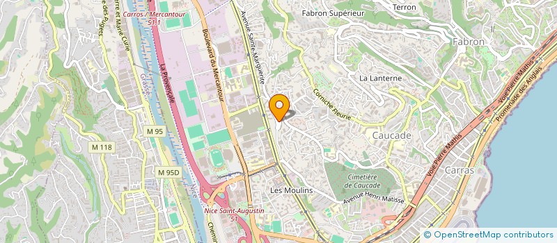 localisation de l'entreprise APS PREMIUM LOGISTICS à NICE