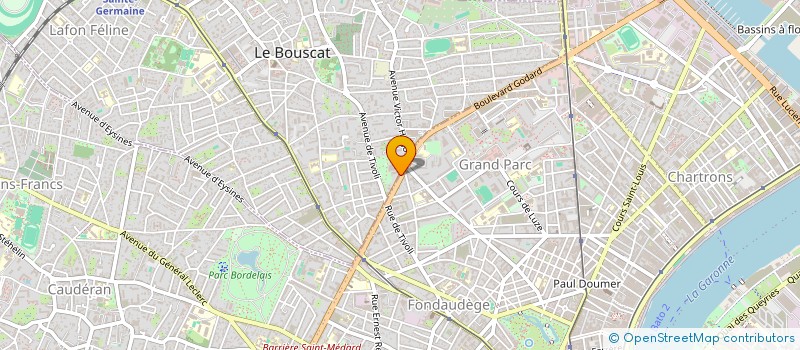 localisation de l'entreprise APS TRANSPORTS  LE BOUSCAT