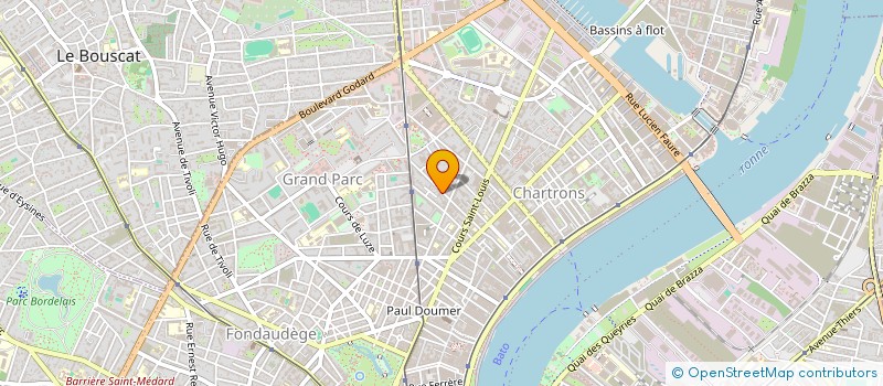 localisation de l'entreprise APS VISUEL ATLANTIQUE à BORDEAUX