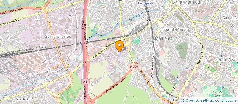 localisation de l'entreprise APSA 66  PERPIGNAN