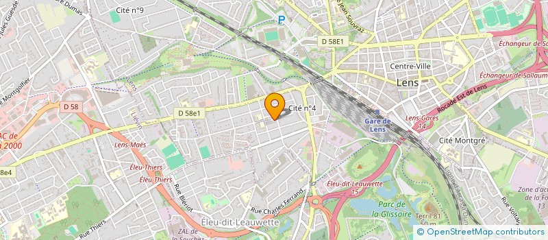 localisation de l'entreprise APSA COUP D MAIN  LENS