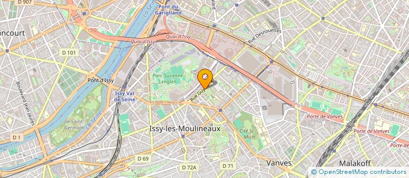 localisation de l'entreprise APSAP 92 à ISSY-LES-MOULINEAUX