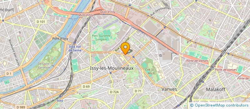 localisation de l'entreprise APSAP 92 SPORTS ET LOISIRS à ISSY-LES-MOULINEAUX