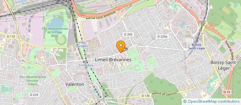 localisation de l'entreprise APSAP EMILE ROUX à LIMEIL-BREVANNES