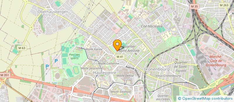 localisation de l'entreprise APSARA  STRASBOURG