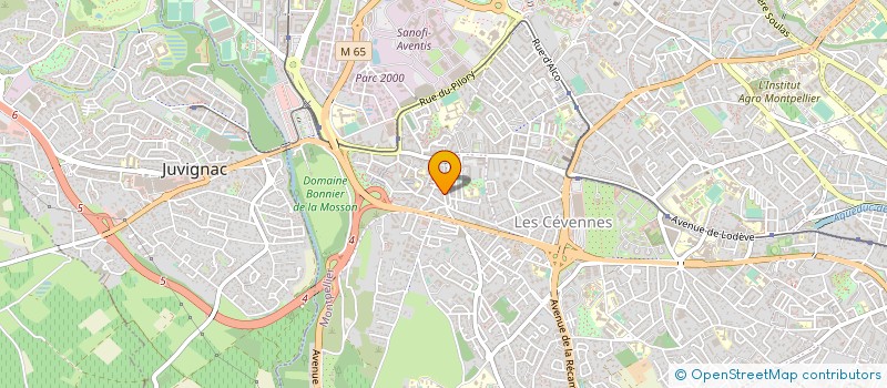 localisation de l'entreprise APSARA à MONTPELLIER