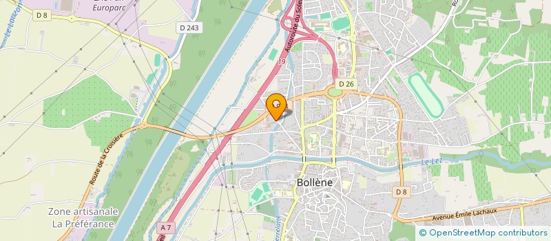 localisation de l'entreprise APSARA  BOLLENE