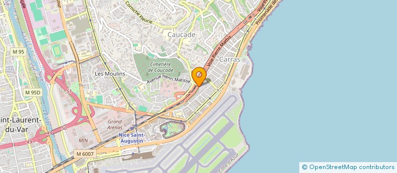 localisation de l'entreprise APSARA  NICE