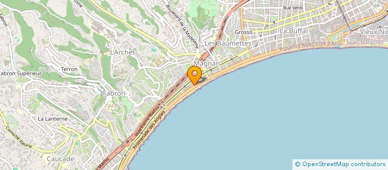 localisation de l'entreprise APSARA TECHNOLOGIES à NICE