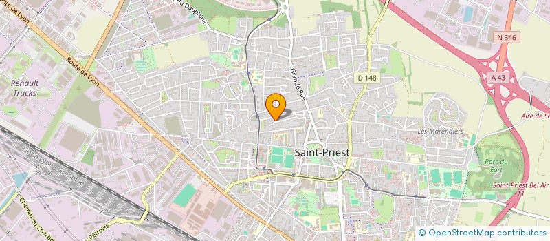 localisation de l'entreprise APSBC INVEST  SAINT-PRIEST