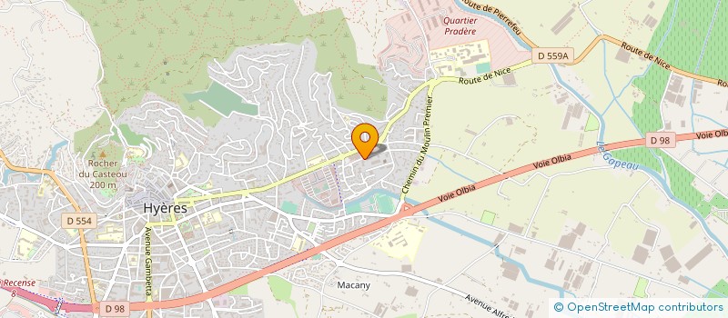 localisation de l'entreprise APSE LA PINEDE APPART SOCIAUX EDUCATIFS à HYERES