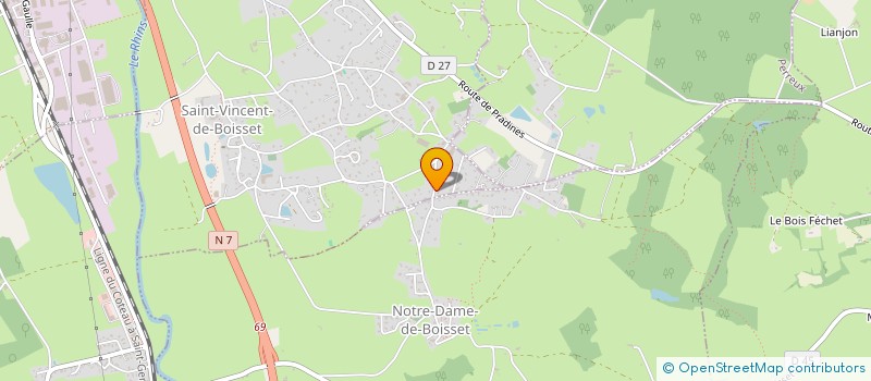 localisation de l'entreprise APSERRAILLE INVESTISSEMENTS  SAINT-VINCENT-DE-BOISSET