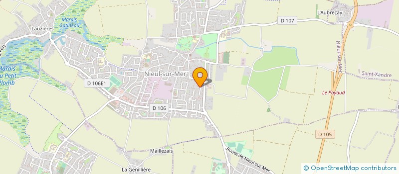 localisation de l'entreprise APSERVICES NIEUL  NIEUL-SUR-MER