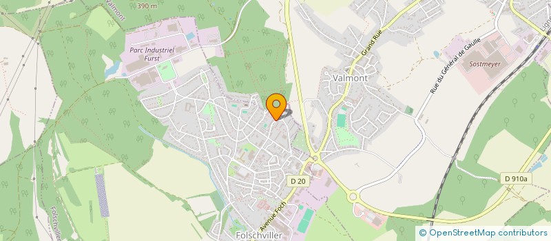 localisation de l'entreprise APSF à FOLSCHVILLER