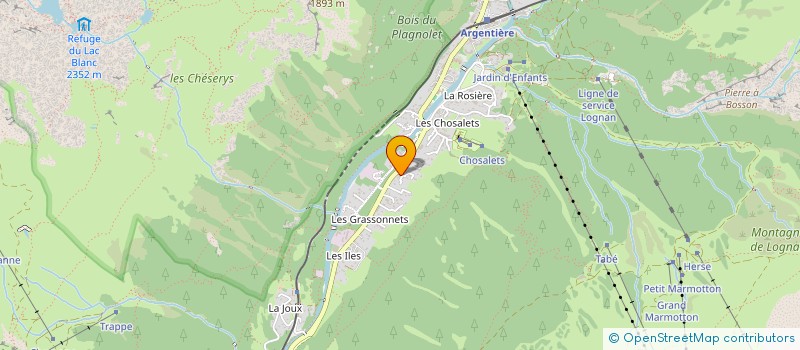 localisation de l'entreprise APSG  CHAMONIX-MONT-BLANC