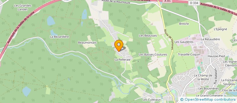 localisation de l'entreprise APSG  LANGEAIS