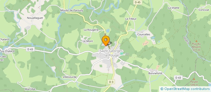 localisation de l'entreprise APSI FORMATION  SAINT-GEORGES-LA-POUGE