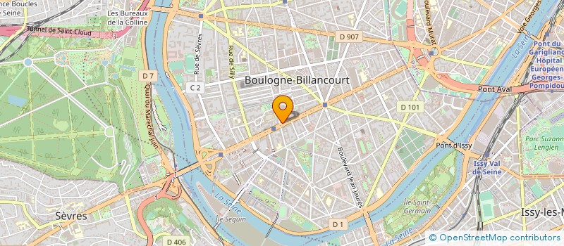 localisation de l'entreprise APSIDE à BOULOGNE-BILLANCOURT