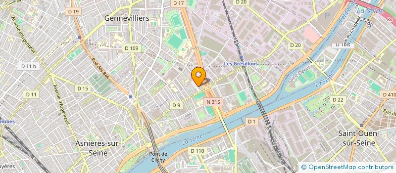 localisation de l'entreprise APSIM à GENNEVILLIERS