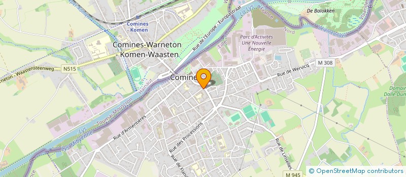 localisation de l'entreprise APSO à COMINES