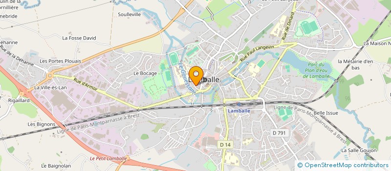 localisation de l'entreprise APSP  LAMBALLE-ARMOR