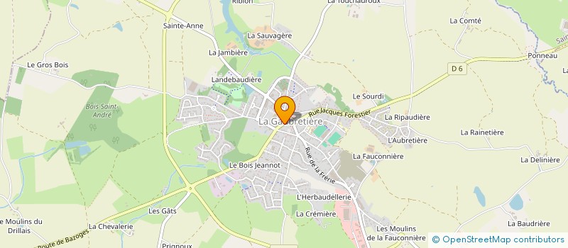 localisation de l'entreprise APSPM à LA GAUBRETIERE