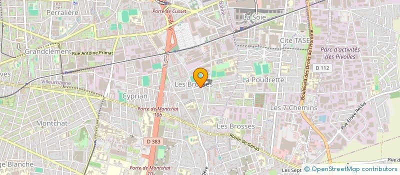 localisation de l'entreprise APSUVAL  VILLEURBANNE