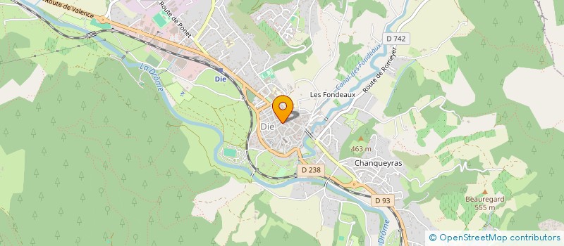 localisation de l'entreprise APSYD  ACCUEIL PSYCHOTHERAPEUTIQUE DANS LE DIOIS  DIE