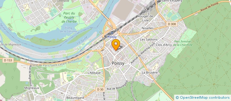 localisation de l'entreprise APSYS à POISSY