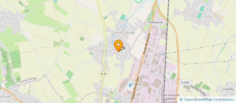 localisation de l'entreprise APSYS GROUPE INNOVATION (EN ABREGE A.G.I.)  SAINTE-VERGE