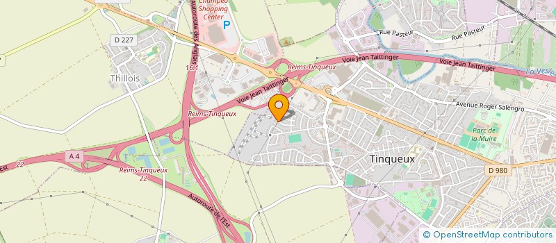 localisation de l'entreprise APT CORMONTREUIL  TINQUEUX