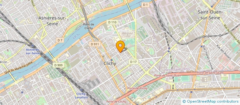 localisation de l'entreprise APT FORMATION à CLICHY