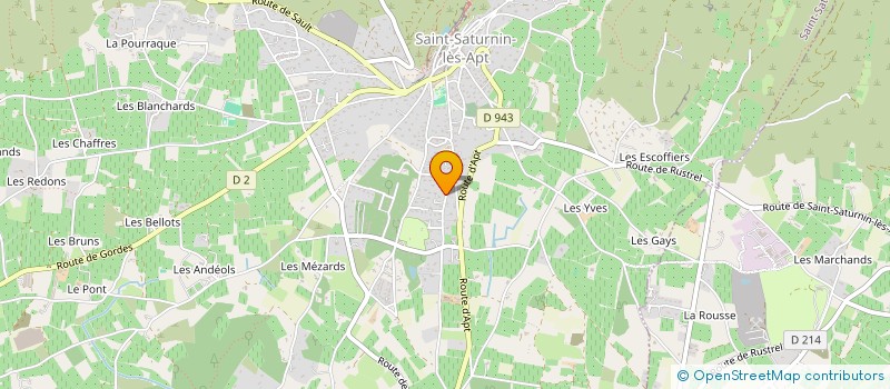 localisation de l'entreprise APT HOTEL  SAINT-SATURNIN-LES-APT