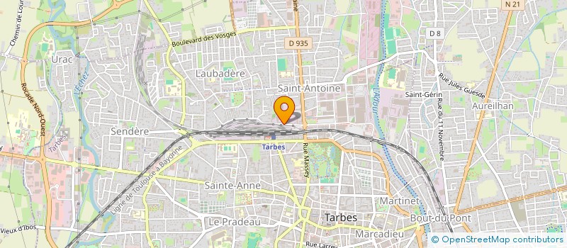 localisation de l'entreprise APT IMMOBILIER  TARBES