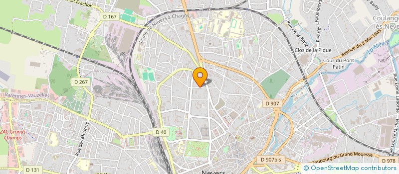 localisation de l'entreprise APT INVEST à NEVERS