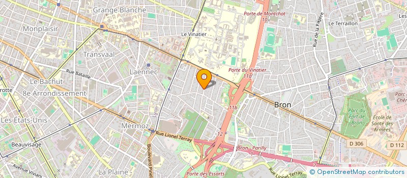 localisation de l'entreprise APT ISOL à BRON