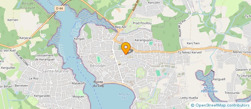 localisation de l'entreprise APTA.EXPERT à BENODET