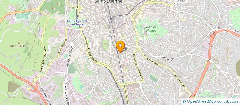localisation de l'entreprise APTE à SAINT-ETIENNE