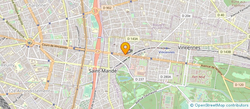 localisation de l'entreprise APTICE à VINCENNES