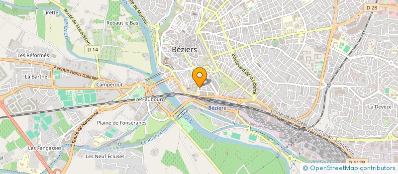 localisation de l'entreprise APTITUDE à BEZIERS