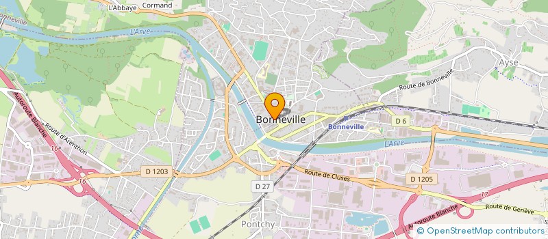 localisation de l'entreprise APTITUDE INTERIM  BONNEVILLE