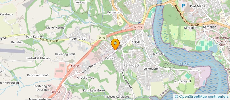 localisation de l'entreprise APTITUDE(S) à QUIMPER