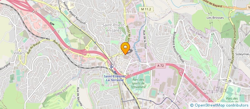 localisation de l'entreprise APTITUDES  SAINT-ETIENNE