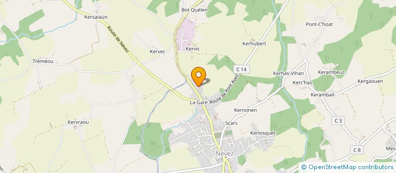 localisation de l'entreprise APTITUDES & COMPETENCES  NEVEZ