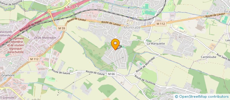 localisation de l'entreprise APTIVA  MONTRABE