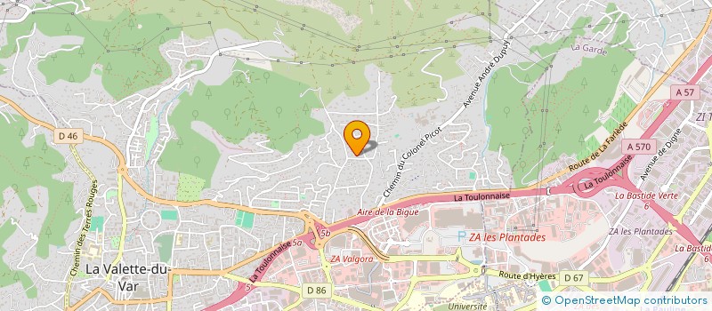 localisation de l'entreprise APTO  LA VALETTE-DU-VAR