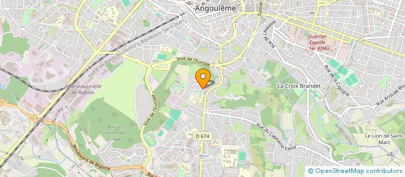 localisation de l'entreprise APTP à ANGOULEME